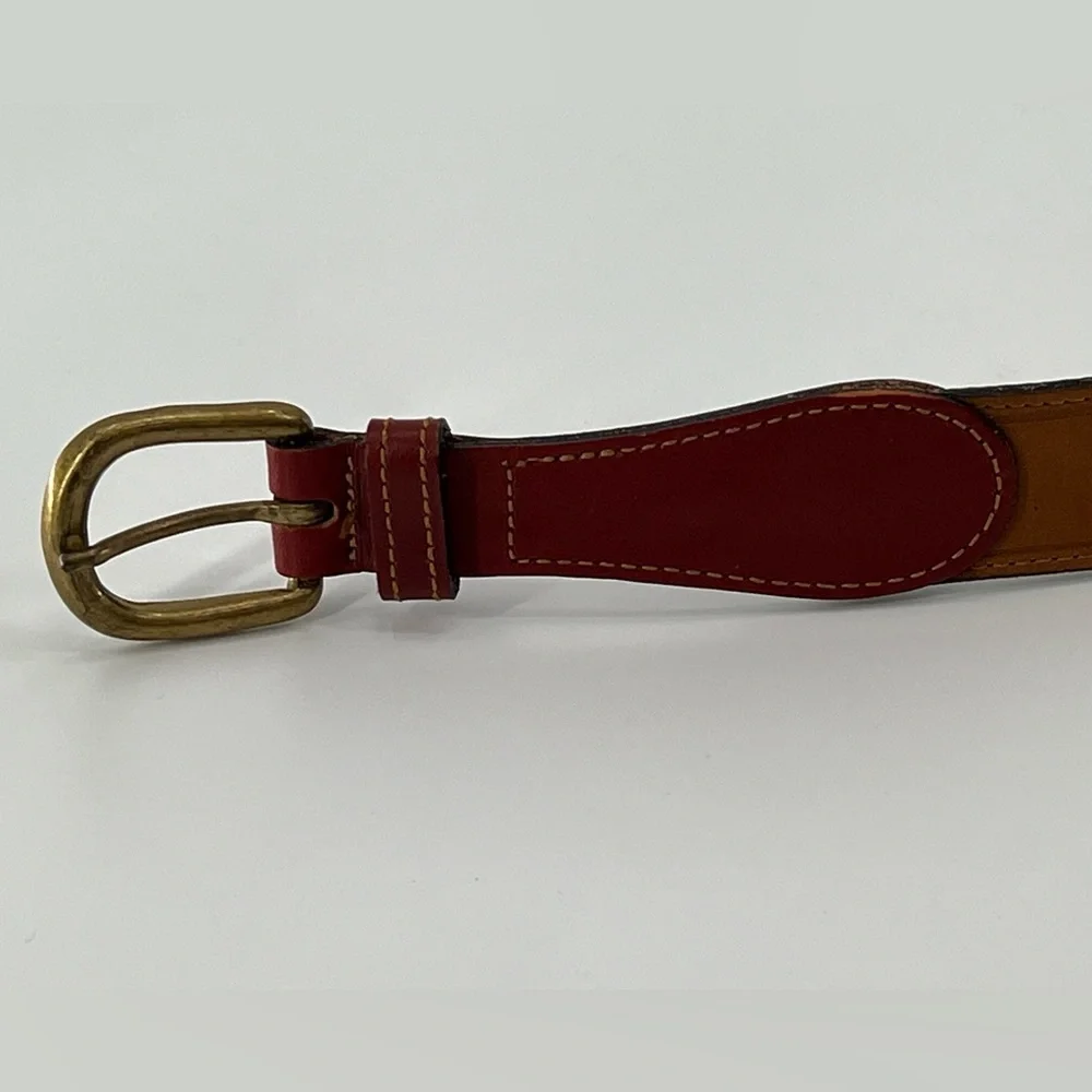 Dockers 2 Tone Brown / Tan Leather Belt 38‎